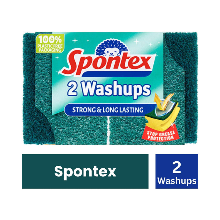 Spontex 2 Washups Sponge Scourers