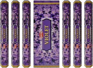 Hem Incense Sticks - Violet (6 x 20g) -120 Sticks