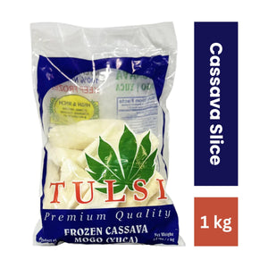 Tulsi Frozen Cassava Slice - 1Kg - Frozen