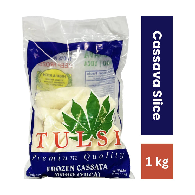Tulsi Frozen Cassava Slice - 1Kg - Frozen