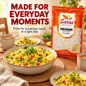 Saras Poha Medium 800G (Rice Flakes)