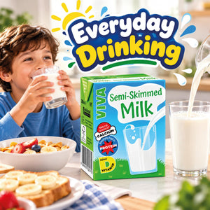 Viva Semi Skimmed Milk 200ml | Single Serve Milk