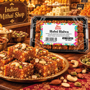 Saras Habshi Halwa 225g | Traditional Indian Black Halwa | Mithai