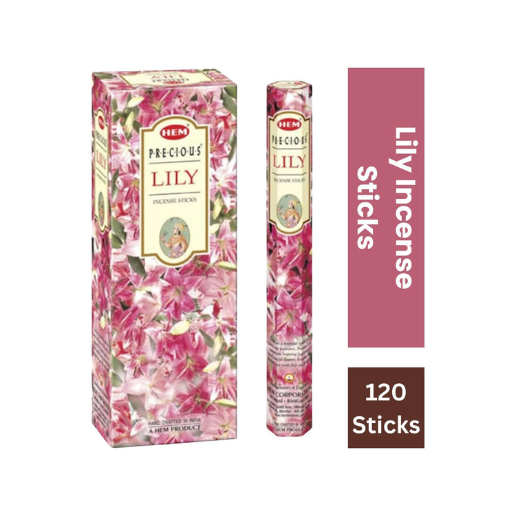 Hem Incense Sticks - Lilly (6 x 20g) -120 Sticks
