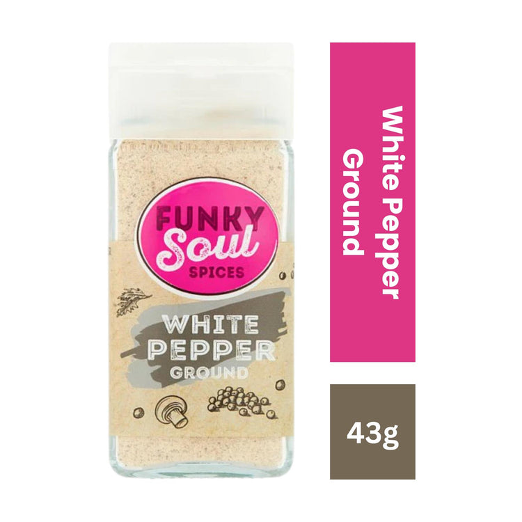 FUNKY Soul SPICES White Pepper Ground - 43g