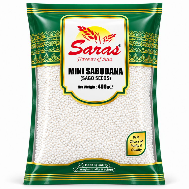 Saras Small Sago Seeds (Sabudana) 400g