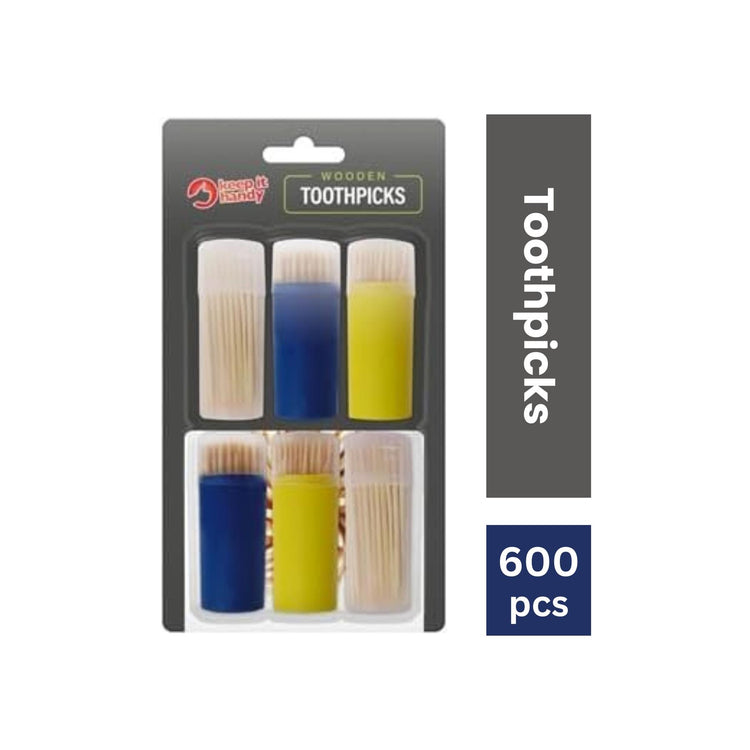600pcs x Wooden Toothpicks Fruit Cocktail Sticks Food Teeth