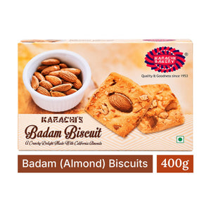 Karachi Bakery Badam Biscuits 400g | Almond Biscuits