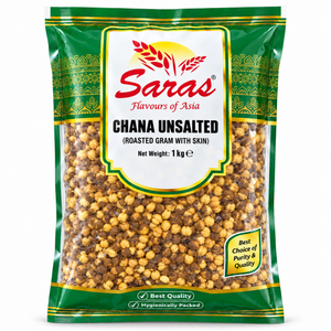 Saras Roasted Chana Unsalted 1Kg