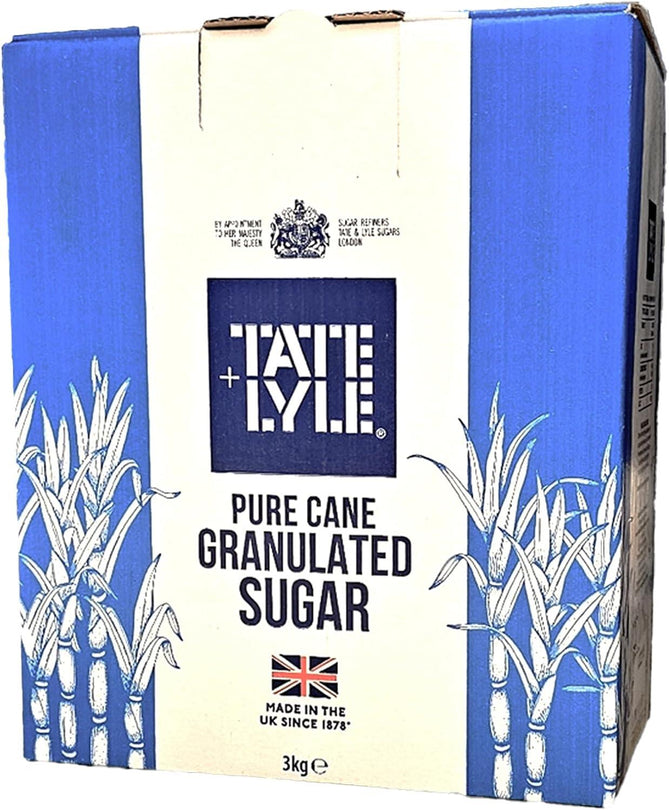 Tate & Lyle Premium Granulated Cane Sugar – 3 kg - Paper Drum