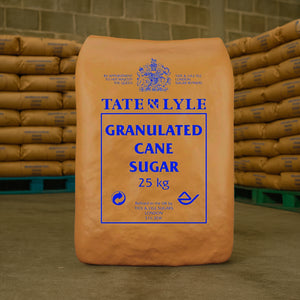 Tate & Lyle Premium Granulated Cane Sugar – 25 kg Bulk Bag |100% Pure Cane Sugar, Vegan‑Friendly, Gluten‑Free, Halal & Kosher Certified