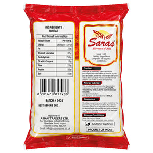 Saras Chapati Flour 1.5kg | Indian Wheat Flour for Chapati & Roti