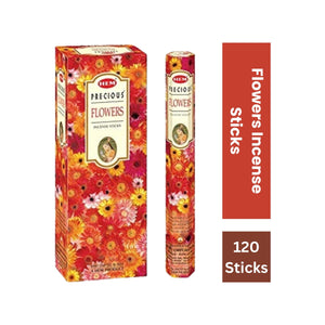 Hem Incense Sticks - Flowers (6 x 20g) -120 Sticks