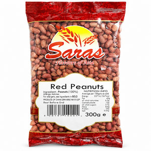 Saras Red Peanuts 300g