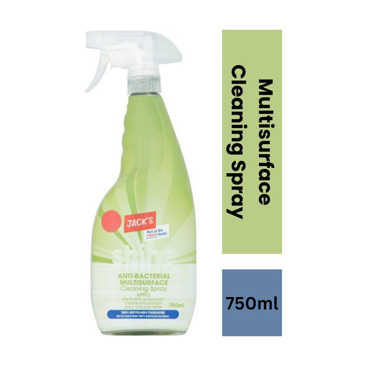 Jack's Shine Anti-Bacterial Multisurface Cleaning Spray Apple - 750ml