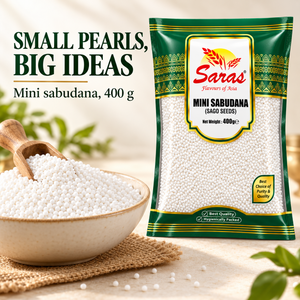 Saras Small Sago Seeds (Sabudana) 400g