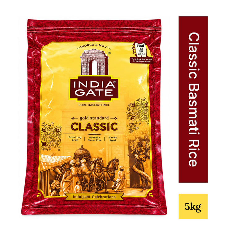 India Gate Basmati Rice 5kg | Long Grain Aromatic Rice
