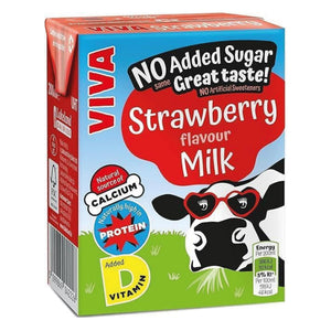 Viva Strawberry Flavour Milk 200ml | Ready-to-Drink Strawberry Milk