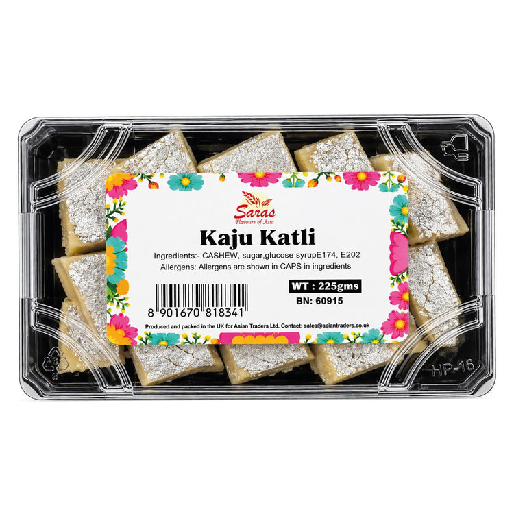 Saras Kaju Katli 225g | Traditional Indian Cashew Sweet | Mithai