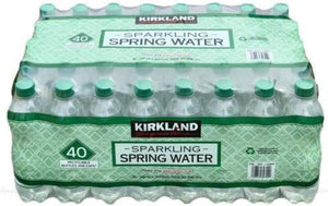 Kirkland Signature Sparking Spring Water Screw Cap Lid Bottles Pack of 40x500ml