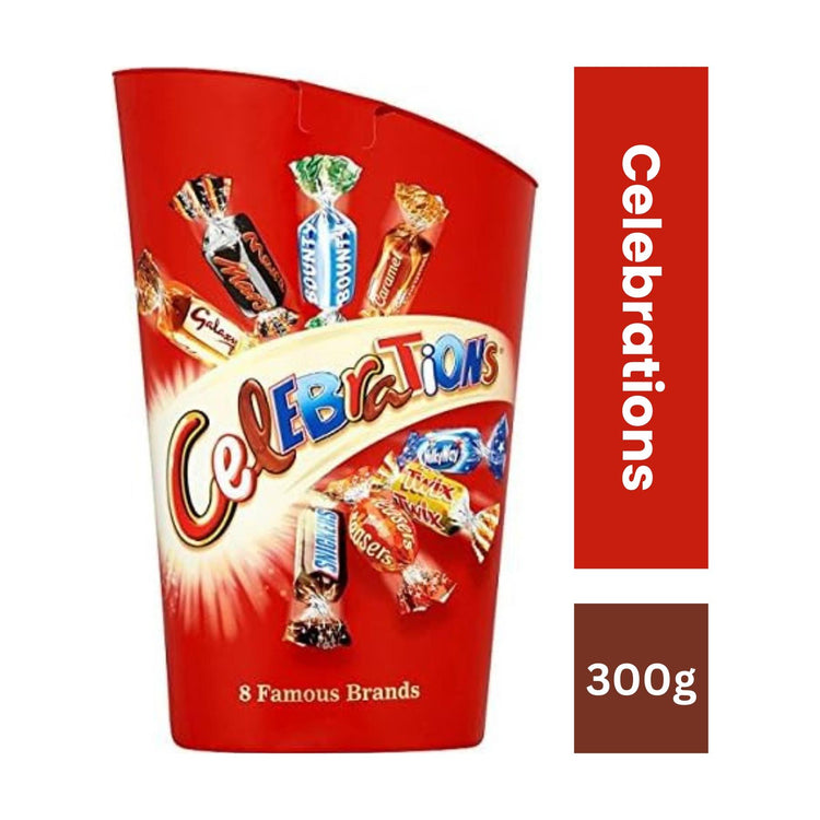 Celebrations Milk Chocolate Selection Box of Mini Chocolate & Biscuit Bars - 300g