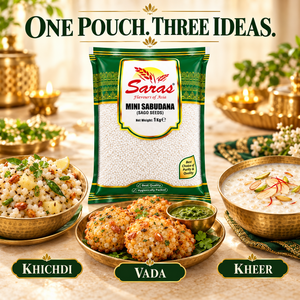 Saras Small Sago Seeds (Sabudana) 1kg