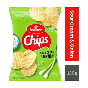 Haldiram's  Sour Cream N Onion Chips - 120g
