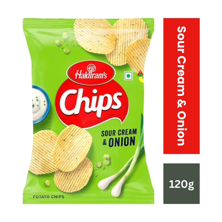 Haldiram's  Sour Cream N Onion Chips - 120g