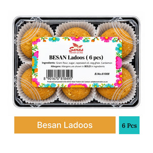 Saras Mithai Besan Ladoo – 6 Pieces
