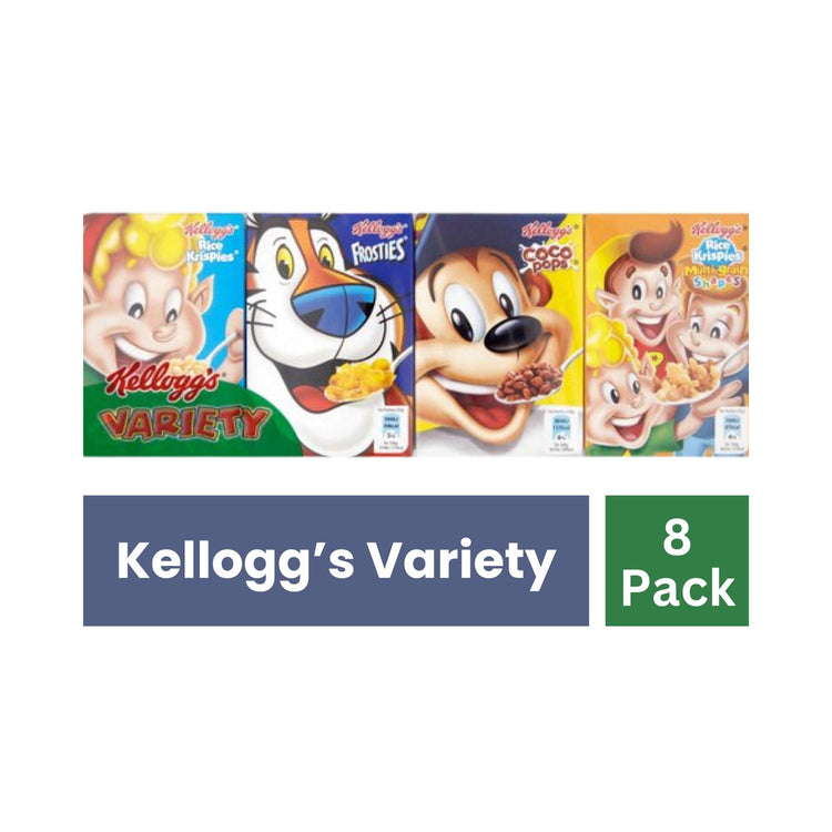 Kellogg's 8 Variety Packs Cereal 196g