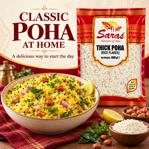 Saras Poha Thick 800g (Rice Flakes)