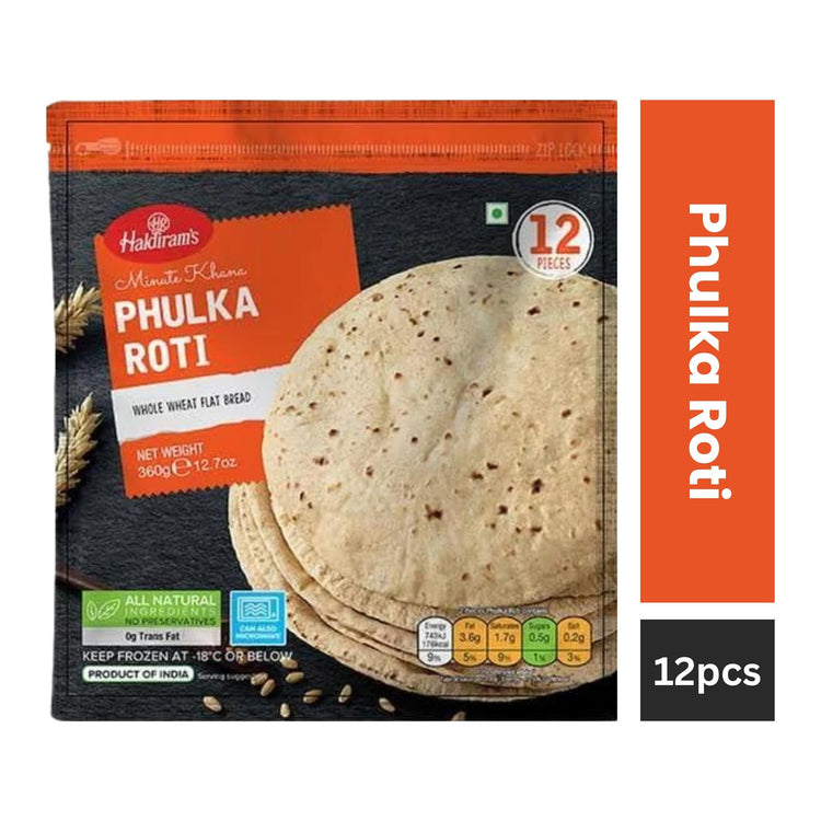 Haldiram's Phulka Roti 360g - FROZEN