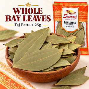 Saras Whole Bay Leaves (Tej Patta) – 25g