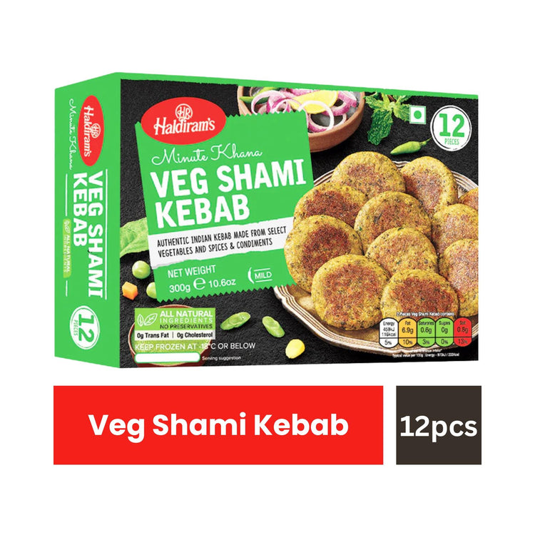 Haldiram's Veg. Shami Kabab 300g - FROZEN