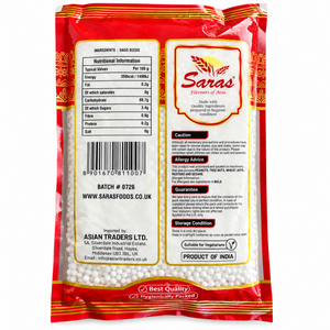 Saras Sago Seeds | Sabudana | 400g