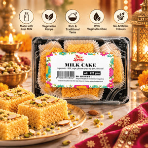 Saras Milk Cake 225g | Traditional Indian Milk Sweet | Mithai