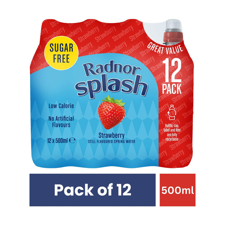 Radnor Splash 12x500ml- STRAWBERRY