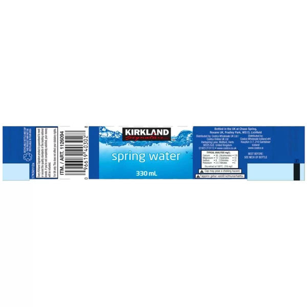Kirkland Signature Sports Cap Spring Water - 40 x 330ml – Saras Foods UK