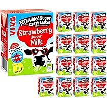VIVA Strawberry Flavour Milk (27 x 200ml)