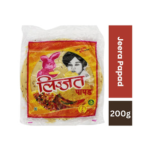 Lijjat Jeera (Cumin) Papad 200g