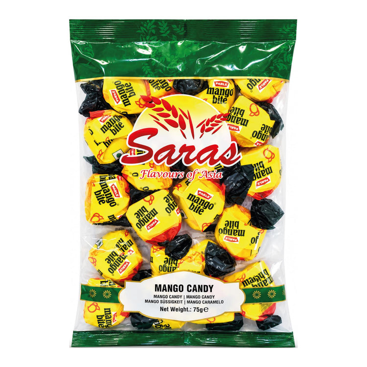 Saras Mango Bite Candy 75g | Mango Flavoured Candy