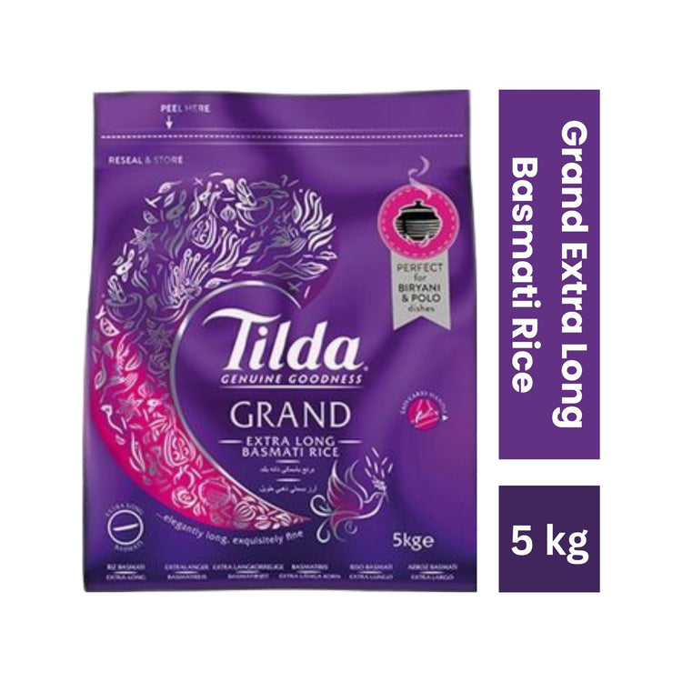 Tilda Grand Extra Long Basmati Rice 5kg
