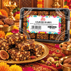 Saras Anjeer Barfi 225g | Traditional Indian Fig Sweet | Mithai