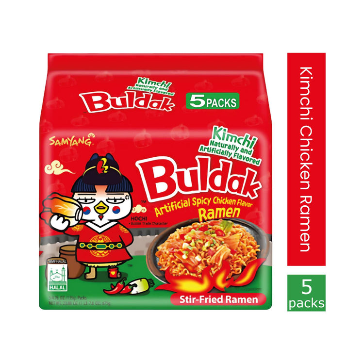 Samyang Buldak Kimchi Chicken Ramen - 140g (5 Pack)