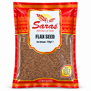 Saras Whole Brown Flax Seeds, Linseed (Alsi) 1kg,