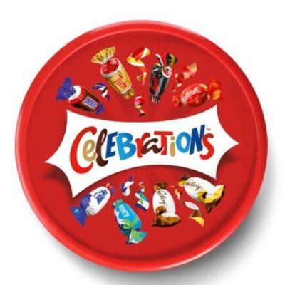 Celebrations Milk Chocolate & Biscuit Bars Sharing Tub  500g