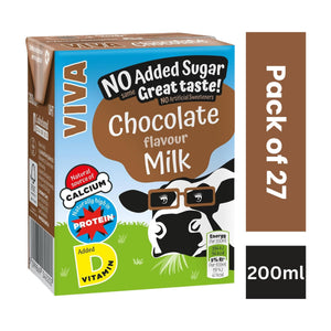 VIVA Chocolate Flavour Milk (27 x 200ml)