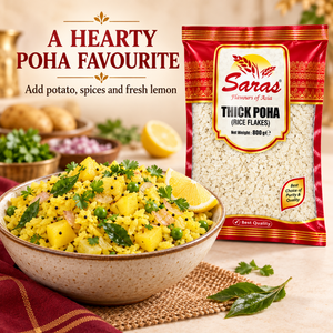 Saras Poha Thick 800g (Rice Flakes)