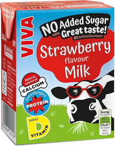 VIVA Strawberry Flavour Milk (27 x 200ml)