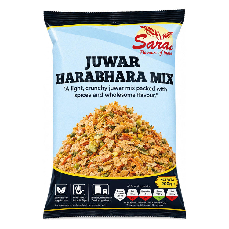 Saras Juwar Harabhara Mix 200g | Traditional Indian Savoury Snack Mix